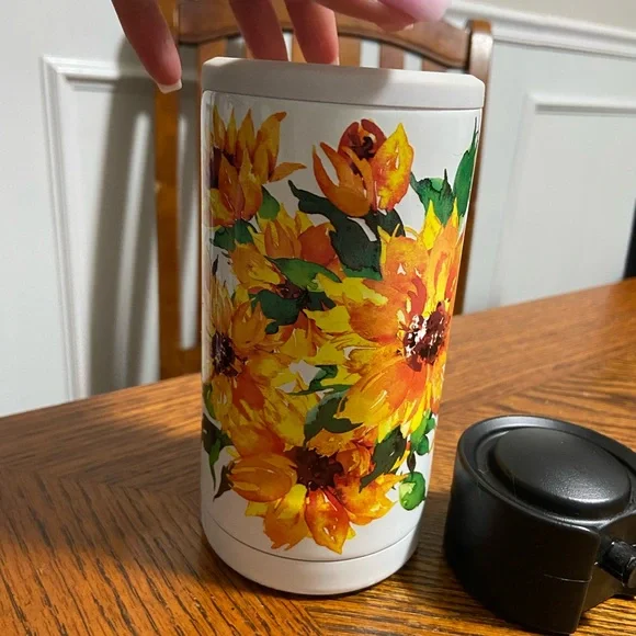 BrüMate White Sunflower Drinkware - Picture 2 of 3